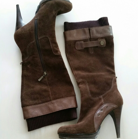 Guess Shoes - Guess Leather Suede Boots 10